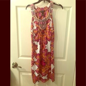 INC Tropical Flirty Dress